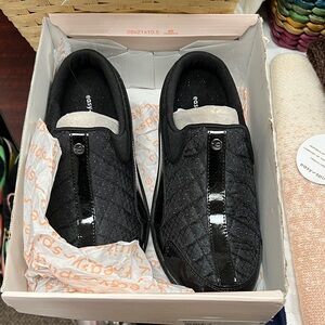 Easy Spirit Black Quilted Slip-On Shoes